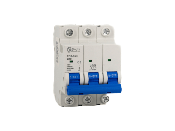 Breaker de riel ECB-63N de 3 polos